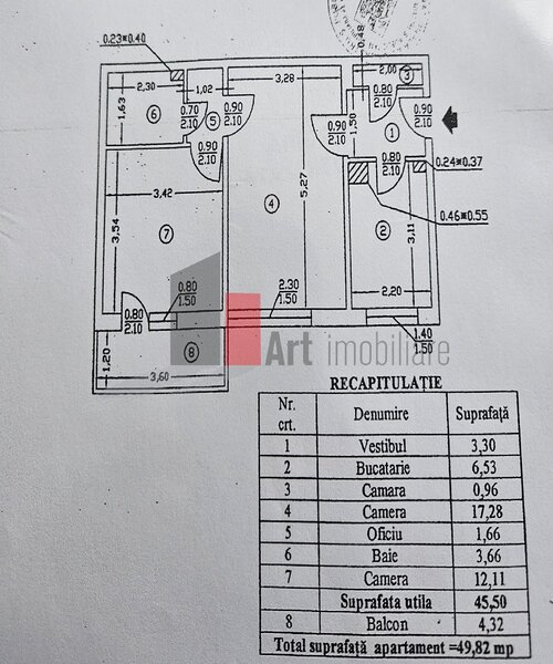 1 Decembrie 1918, Titan, Theodor Pallady, apartament cu 2 camere de vanzare.